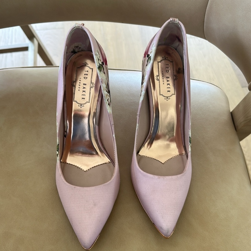 Ted Baker Pink Floral Women's Heels - Picture 2 of 6